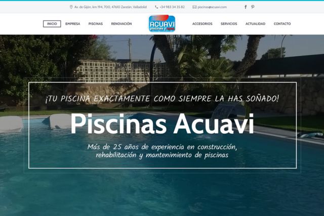 Acuavi presenta su nueva página web